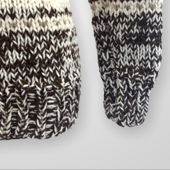 CHUNKY Cowichan Style Zip Up Sweater/Jacket Size Medium - Picture 4 of 12